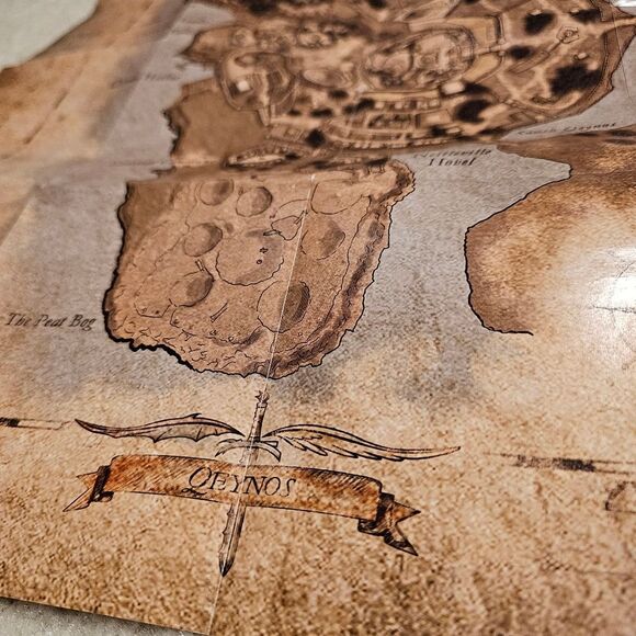 Everquest II Double-sided Map Qeynos Freeport Poster Wall Cartography Accent - Picture 8 of 11